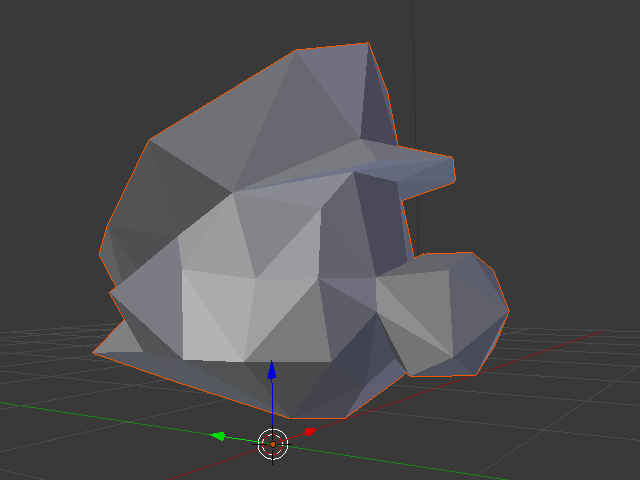 mario's head imported into blender
